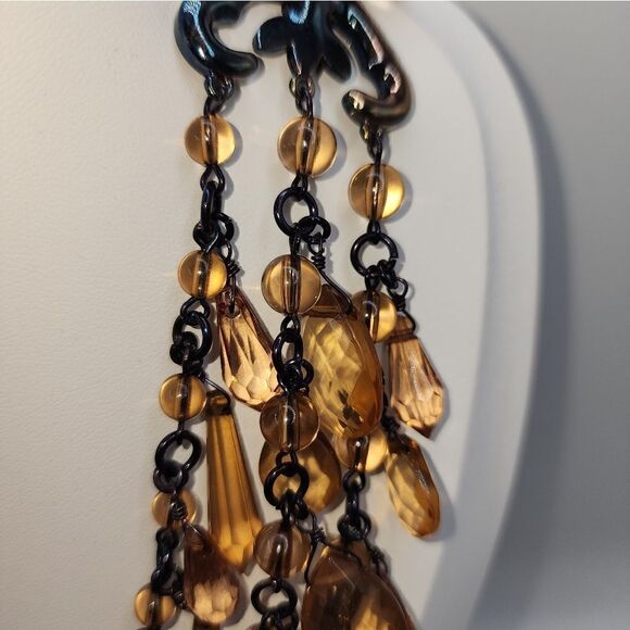 Joan Rivers 3 Row Sparkling Teardrops 26" Necklace w/ 3" extender NWOT - Picture 5 of 16